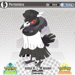  artist_name artworks218 beak bird colored_sclera english_text fakemon instagram_logo instagram_username logo no_humans original pokemon pokemon_(creature) red_sclera solo 