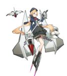  absurdres blonde_hair blue_eyes frider frilled_skirt frilled_sleeves frills highres holding holding_sword holding_weapon looking_at_viewer mecha_musume original personification rapier skirt sword tachi-e tagme united_states_air_force vehicle_and_personification weapon wings xf-108 