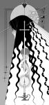  2boys benkdjjituibot black_eyes black_hair border candlestand cloak greyscale hair_between_eyes highres holding hood hood_up kim_dokja looking_at_viewer monochrome multiple_boys omniscient_reader&#039;s_viewpoint ornate_border secretive_plotter short_hair sun_behind_head sword tears torn_clothes upper_body weapon 