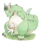 2025 3_toes :3 absurd_res ambiguous_anthro ambiguous_feral ambiguous_gender anthro belly belly_squish big_belly big_tail biped bipedal_feral blush blush_lines bottomless bottomless_ambiguous bottomless_anthro brown_claws brown_horn cheek_spikes claws clothed clothing colored countershade_face countershade_neck countershade_tail countershade_torso countershading digital_media_(artwork) domestic_cat dragon duo erumeruta eyes_closed facial_spikes feet felid feline felis feral finger_claws fingers front_view full-length_portrait fur grass green_body green_ears green_skin handpaw hi_res horn hug hugging_another kemono larger_ambiguous larger_feral long_neck looking_at_another mammal multicolored_tail mythological_creature mythological_scalie mythology open_:3 open_mouth open_smile orange_clothing orange_shirt orange_topwear overweight overweight_ambiguous overweight_feral paws pink_inner_ear plant portrait pupils scalie semi-anthro shaded shirt simple_background size_difference smaller_ambiguous smaller_anthro smile spiked_tail spikes spikes_(anatomy) squish standing tail tailbutt tan_body tan_countershading tan_skin thick_tail thick_thighs three-quarter_view toe_claws toes topwear two_tone_tail white_background white_body white_ears white_fur white_tail wide_crotch yellow_eyes