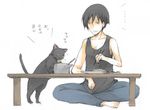  black_cat cat darker_than_black hei mao mao_(darker_than_black) 
