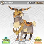  artist_name artworks218 english_text fakemon horns instagram_logo instagram_username logo looking_at_viewer no_humans original pokemon pokemon_(creature) solo 