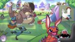 absurd_res bandai_namco berry block botamon chingling cleffa crib demiveemon digimon digimon_(species) eating egg elecmon food fruit generation_1_pokemon generation_2_pokemon generation_4_pokemon gigimon hatching hi_res hyperchibiabsol kangaskhan koromon kuramon munchlax nintendo plant playing pokemon pokemon_(species) pokemon_berries riolu slide smoochum throwing_ball togepi tokomon tsunomon