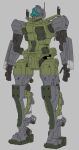  absurdres blue_visor cable color_variation colored_lineart english_commentary gelgoog_(gquuuuuux) grey_background gundam gundam_gquuuuuux highres machinery mecha mecha_focus mobile_suit no_humans original radio_antenna redesign robot science_fiction user_dfcm4277 yamashita_ikuto_(style) zeon 