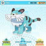  artist_name artworks218 blue_fur english_text fakemon instagram_logo instagram_username logo no_humans original pokemon pokemon_(creature) solo tail white_fur 