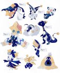 2025 ambiguous_gender ampharos beak biped blue_body closed_smile dolliv eyelashes feral forehead_gem fur gem generation_1_pokemon generation_2_pokemon generation_3_pokemon generation_5_pokemon generation_7_pokemon generation_8_pokemon generation_9_pokemon group hair_mouth hi_res holding_melee_weapon holding_object holding_weapon leaf legendary_pokemon li04r lying mawile melee_weapon mouth_closed nintendo oddish on_back open_mouth open_smile oshawott pokemon pokemon_(species) pupils sandygast simple_background sinistea smile standing swablu tail teeth tinkaton tongue victini weapon white_background white_eyes white_pupils yellow_eyes yellow_gem