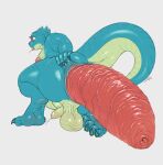 ahegao anal_prolapse anthro anus balls big_balls big_butt bodily_fluids butt drooling eyewear feet gaping gaping_anus genital_fluids genitals glasses hi_res hyper_prolapse lizard looking_pleasured loose_anus male nipples overweight penis precum presenting presenting_hindquarters prolapse puffy_anus reptile saliva scalie slimefur small_penis solo tail