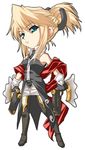  akari_maki chibi gun legretta_(tales) lowres ponytail scarf tales_of_(series) tales_of_the_abyss weapon 