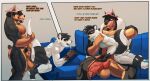 2025 abs absurd_res all_fours anal anal_fisting anal_fluids anal_knotting anal_penetration animal_genitalia animal_penis anthro anthro_on_anthro anthro_penetrated anthro_penetrating anthro_penetrating_anthro anus areola asphyxiation backsack backwards_baseball_cap backwards_hat ball_size_difference balls barazoku bareback baseball_cap beard biceps big_balls big_butt big_knot big_muscles big_penis black_coded bodily_fluids border butt canid canine canine_genitalia canine_penis canis choking clothing comic deltoids dialogue dirty_talk dobermann domestic_dog domestic_ferret dreadlocks dripping drooling duo english_text erection eyebrows facial_hair fisting fur furniture genital_fluids genitals grey_background grey_border hair hat headgear headwear hi_res huge_balls huge_knot huge_penis knight_(knightferret) knot knot_fucking knotting licking licking_lips licking_own_lips looking_pleasured male male/male male_penetrated male_penetrating male_penetrating_male mammal motion_lines multiple_scenes muscular muscular_anthro muscular_male mustelid musteline narrowed_eyes nipples nude on_sofa open_mouth open_smile pecs penetration penile penile_penetration penis penis_in_ass perineum pinscher precum precum_drip precum_string profanity pubes quads rough_sex saliva saliva_on_tongue self_lick sex simple_background sitting smile sofa standing tail tail_grab text thick_arms thick_penis thick_thighs tongue tongue_out true_musteline tuft ty_the_doberman tythedoberman vein veiny_penis weasel