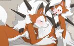 16:10 2024 absurd_res anthro balls blush bodily_fluids breasts claws cum cum_in_mouth cum_inside cum_on_penis duo dusk_lycanroc eyes_closed fellatio female female_anthro finger_claws fur generation_7_pokemon genital_fluids genitals glans hi_res humanoid_genitalia humanoid_penis lycanroc male male/female male_anthro nintendo nipples nude one_eye_closed oral orange_body orange_fur penile penis pokemon pokemon_(species) red_eyes sex white_balls white_body white_breasts white_fingers white_fur white_hands white_penis widescreen winick-lim
