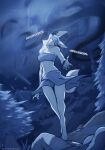 2025 5_fingers anthro biped breasts canid canine canis claws clothed clothed_anthro clothed_female clothing coyote dialogue digital_media_(artwork) english_text female finger_claws fingers front_view fur handpaw hi_res itzali_(lizet) lizet mammal obscured_eyes outside paws smile solo standing tail teeth text