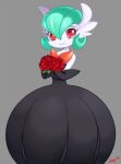  alternate_color artrica bad_deviantart_id bad_id black_dress black_gloves blue_hair bob_cut dress elbow_gloves flower gardevoir gloves grey_background looking_at_viewer mega_gardevoir mega_pokemon pokemon pokemon_(creature) red_eyes red_flower red_rose rose shiny_pokemon signature simple_background smile strapless strapless_dress tearing_up 