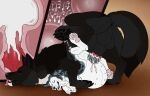  animal_genitalia animal_penis black_body black_claws black_fur black_pawpads bodily_fluids canid canine canine_genitalia canine_penis canis cervical_penetration claws cum cum_inflation cum_inside cutaway domestic_dog duo echo_(wolffylegend) erection eyes_closed female female_penetrated feral feral_on_feral feral_penetrated feral_penetrating feral_penetrating_feral fur genital_fluids genitals grey_body grey_fur grey_vulva hi_res inflation internal killthe_demon knotting male male/female male_penetrating male_penetrating_female mammal marylin_(shadowflare45) open_mouth pawpads penetration penile penile_penetration penis penis_in_vagina pink_pawpads red_penis sex side_view tongue tongue_out vaginal vaginal_penetration vulva white_body white_fur wolf 