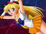  aino_minako bishoujo_senshi_sailor_moon blonde_hair blue_eyes blush choker female sailor_venus school_uniform seifuku serafuku solo 