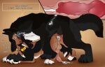  anal anal_orgasm anal_penetration animal_genitalia animal_penis balls bared_teeth bite black_body black_fur black_nose bodily_fluids brown_balls brown_body brown_fur canid canine canine_genitalia canine_penis cum cum_in_ass cum_inside cum_on_ground duo ears_back echo_(wolffylegend) ejaculation eyes_closed feral feral_on_feral feral_penetrated feral_penetrating feral_penetrating_feral fur genital_fluids genitals grey_body grey_fur grey_sheath hands-free hi_res internal killthe_demon knotting kotei male male/male male_penetrated male_penetrating male_penetrating_male mammal neck_bite orange_eyes orgasm penetration penile penile_penetration penis penis_in_ass pink_penis pivoted_ears red_penis sex sheath side_view size_difference speech_bubble white_body white_fur 