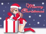  bow christmas hayate_no_gotoku! katsura_hinagiku snow 