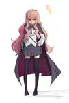  cape long_hair louise_francoise_le_blanc_de_la_valliere pentacle pinzu solo thighhighs white_background zero_no_tsukaima zettai_ryouiki 