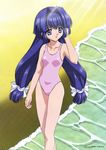  beach blue_hair highres kamishiro_rin maburaho swimsuit 
