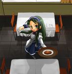  long_hair maid pantyhose patricia_(stylish_marunage) solo suzumiya_haruhi_no_yuuutsu tsuruya very_long_hair waitress yakisoba 