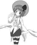  amulet_spade amulet_spade_(cosplay) cosplay creator_connection greyscale hinamori_amu hinamori_amu_(cosplay) magical_girl monochrome rozen_maiden shugo_chara! solo souseiseki spade_(shape) takumi_(rozen_garten) thighhighs 