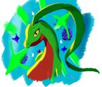  ambiguous_gender anthro generation_3_pokemon green_body grovyle head_leaf hi_res leaf nintendo pokemon pokemon_(species) pokemon_mystery_dungeon solo spike_chunsoft yellow_sclera youmadsin 