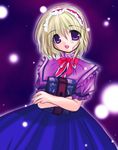  alice_margatroid blonde_hair capelet futami_yayoi hairband short_hair solo touhou 