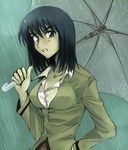  bangs cosaten rain school_rumble solo suou_mikoto umbrella 