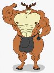  abs absurd_res adult anthro antlers aroused biceps body bulge bulky deer flexing furry hi_res hooves horn huge invalid_tag male male/male mammal masculine mature_(disambiguation) musclerabbit90 muscular nipples pecs solo 
