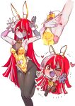  >_o 1girl ;d absurdres alternate_costume animal_ear_fluff animal_ear_hairband animal_ears arm_up armpits arms_up bare_arms bare_shoulders black_nails black_pantyhose blush bow bowtie breasts bunny_day chibi chibi_inset clothing_cutout colored_skin commentary detached_collar english_commentary fake_animal_ears frilled_leotard frills grey_hair grey_skin hair_between_eyes hairband halterneck heart heart_cutout heterochromia highres hololive hololive_indonesia kghazir kureiji_ollie leotard long_hair looking_at_viewer multicolored_hair multicolored_skin multiple_views nail_polish navel navel_cutout one_eye_closed open_mouth pale_skin pantyhose patchwork_skin playboy_bunny presenting_armpit rabbit_ears rabbit_pose rabbit_tail red_eyes red_hairband sideless_leotard simple_background small_breasts smile stitched_face stitches streaked_hair tail two-tone_hair very_long_hair virtual_youtuber white_background wrist_cuffs yellow_bow yellow_bowtie yellow_eyes yellow_hairband yellow_leotard 