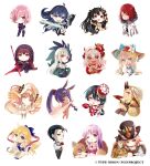  1other 2boys 6+girls ahoge amenomurakumo-no-tsurugi_(fate) animal_ear_fluff animal_ears armlet armor armored_boots armored_leotard arms_behind_back artoria_caster_(fate) artoria_caster_(swimsuit_berserker)_(third_ascension)_(fate) artoria_pendragon_(fate) asymmetrical_legwear bare_shoulders barefoot bell bikini bikini_skirt bird biscione_(fate) biscione_(third_ascension)_(fate) black_armor black_boots black_bow black_bowtie black_choker black_hair black_hat black_horns black_pants black_sandals black_thighhighs black_veil blonde_hair blue_bikini blue_bow blue_eyes blue_hair blue_one-piece_swimsuit blush body_markings bodysuit boots bow bowtie bra bracelet cape chest_jewel chibi chibi_only choker circe_(fate) closed_eyes closed_mouth colored_extremities colored_skin commentary_request company_name copyright_name copyright_notice crown cup dark-skinned_female dark_skin detached_sleeves dragon_girl dragon_horns dragon_tail dress dual_wielding earrings ears_through_headwear facepaint fangs fate/grand_order fate_(series) flower footwear_flower fox_ears fox_girl fur-trimmed_cape fur_collar fur_trim gae_bolg_(fate) gem gold_boots gold_bracelet gold_hairband gold_necklace gold_sandals gourd gradient_hair green_dress grey_hair grey_vest grin hair_bell hair_between_eyes hair_bow hair_flower hair_intakes hair_ornament hair_over_one_eye hair_slicked_back hairband hand_on_headwear hat hat_flower head_chain heterochromia high_heel_boots high_heels highres holding holding_cup holding_flower holding_polearm holding_sarong holding_smoking_pipe holding_sword holding_unworn_clothes holding_weapon hood hood_up hooded_dress horns ibaraki_douji_(fate) ibaraki_douji_(third_ascension)_(fate) ishtar_(fate) jackal_ears japanese_clothes jewelry kimono koyanskaya_(fate) koyanskaya_(foreigner)_(second_ascension)_(fate) leotard long_hair long_sleeves looking_ahead looking_at_viewer low-tied_sidelocks low_twintails marie_antoinette_(fate) marie_antoinette_(swimsuit_caster)_(third_ascension)_(fate) mash_kyrielight mash_kyrielight_(demi-servant) mismatched_bikini mismatched_legwear mochizuki_chiyome_(fate) mochizuki_chiyome_(third_ascension)_(fate) multicolored_hair multiple_boys multiple_girls naked_ribbon namori necklace nitocris_(fate) nitocris_(swimsuit_assassin)_(fate) nitocris_(swimsuit_assassin)_(third_ascension)_(fate) official_art one-piece_swimsuit one_eye_closed open_mouth owl pants parted_lips pelvic_curtain pendant_choker pink_bra pink_hair pink_skirt platform_sandals pointy_ears polearm ponytail print_skirt purple_bodysuit purple_eyes purple_gemstone purple_hair red_eyes red_flower red_hair red_hat red_ribbon red_skin ribbon rubbing_eyes sakazuki sandals sarong scathach_(fate) scathach_(third_ascension)_(fate) see-through_clothes see-through_sarong sherlock_holmes_(fate) shirt short_hair sidelocks simple_background single_sock single_thighhigh sitonai_(fate) sitting skirt sleeveless sleeveless_shirt smile smoking_pipe socks spear squatting sun_hat suzuka_gozen_(fate) suzuka_gozen_(swimsuit_rider)_(fate) suzuka_gozen_(swimsuit_rider)_(third_ascension)_(fate) swimsuit sword tabi tail tearing_up teeth thighhighs tiara tiger top_hat tristan_(fate) tristan_(third_ascension)_(fate) twintails two_side_up underwear unworn_sarong upper_teeth_only veil vest weapon white_background white_bikini white_cape white_flower white_hair white_shirt white_skirt white_sleeves white_socks wide_sleeves wing_hair_ornament wings wolf yamato_takeru_(fate) yamato_takeru_(third_ascension)_(fate) yellow_eyes yellow_hat yellow_kimono yellow_wings 