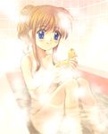  bath blonde_hair blue_eyes blush breasts kanon mutsuki_(moonknives) nude rubber_duck sawatari_makoto small_breasts solo 