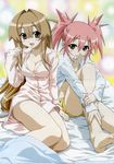  2girls absurdres barefoot breasts edomae_lunar feet highres morita_kazuaki multiple_girls seto_no_hanayome seto_sun 