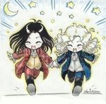  anne_rice bishounen black_hair blonde_hair chibi lestat louis lowres vampire 