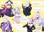  1girl absurdres animal_ear_fluff animal_ears armor beret bikini black_bodysuit black_dress black_gloves black_hat blue_lips blush bodysuit book bow braid breasts brown_pantyhose center_opening choker cleavage clothing_cutout cosplay doll_joints dress earrings elbow_gloves eyeliner fate/grand_order fate_(series) fingerless_gloves fox_ears frills garrison_cap gimp_suit glasses gloves green_ribbon grin hair_bow hair_over_one_eye hair_ribbon hairband hat highres hip_vent hiyayaako jacket japanese_armor jewelry joints kingprotea_(fate) kote koyanskaya_(assassin)_(first_ascension)_(fate) koyanskaya_(fate) koyanskaya_(fate)_(cosplay) koyanskaya_(foreigner)_(first_ascension)_(fate) large_breasts latex latex_bodysuit leonardo_da_vinci_(fate) leonardo_da_vinci_(rider)_(fate) leonardo_da_vinci_(rider)_(fate)_(cosplay) leonardo_da_vinci_(swimsuit_ruler)_(final_ascension)_(fate) long_hair long_sleeves looking_at_viewer makeup mask minamoto_no_raikou_(fate) minamoto_no_raikou_(fate)_(cosplay) miniskirt mrs._snake_(fate) multiple_views nursery_rhyme_(fate) nursery_rhyme_(fate)_(cosplay) pantyhose pencil_skirt pink_bow pink_scarf ponytail puffy_short_sleeves puffy_sleeves purple_bodysuit ribbed_sleeves ribbon rope scarf short_sleeves sidelocks skirt smile swimsuit tabard translation_request twin_braids twintails white_bikini white_gloves white_hat white_jacket white_skirt xochitonal_(fate) 