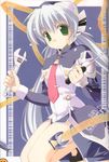  blue_hair blush highres hoshino_yumemi mitsumi_misato necktie planetarian solo 