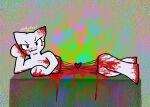  ambiguous_gender anthro bisected blood blood_drip blood_stain bodily_fluids confident cut_in_half draw_me_like_one_of_your_french_girls dripping eyelashes femtanyl gore heart_symbol meme psykwol smile smiling_at_viewer smirk smirking_at_viewer solo token_(femtanyl) 