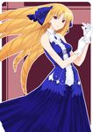  artist_request blonde_hair dress drill_hair fate/hollow_ataraxia fate/stay_night fate_(series) gloves luviagelita_edelfelt non-web_source sleeveless smile solo 