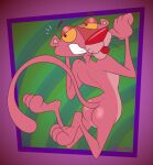 2025 3_toes 4_fingers abstract_background alternate_version_at_paywall anthro arched_back arched_foot arched_soles belly bent_legs big_butt biped black_eyes butt butt_focus calves_up casual_nudity clenched_teeth colored curling_tail curvy_figure digital_drawing_(artwork) digital_media_(artwork) feet feet_up felid fingers flat_colors floating_eyebrows foot_focus fur gavanzude glance glancing_back glistening glistening_butt glistening_nose half-closed_eyes hi_res humanoid_feet humanoid_hands humanoid_heel lines_drawn looking_at_viewer looking_back looking_back_at_viewer male mammal midair multicolored_body multicolored_fur narrowed_eyes nude nudist open_mouth pantherine paws pink_body pink_fur pink_panther pink_panther_(series) pinup plantigrade pose pounce rear_view red_nose signature skinny slim slim_anthro slim_male small_waist smile smiling_at_viewer smug smug_expression smug_eyes smug_face smug_grin soles solo spine tail teeth toes tongue tongue_out toothy_grin two_tone_body two_tone_fur wasp_waist whiskers yellow_sclera