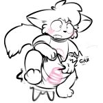 1:1 2022 3_toes 4_fingers absurd_res ambiguous_gender anthro black_and_white_and_red blush blush_lines bodily_fluids canid canine clothed clothing clothing_grab diaper diaper_under_clothing diaper_under_onesie drooling ears_down feces feet fingers fox hi_res lock_symbol locked_diaper ludis-luteo mammal on_one_leg onesie open_mouth pivoted_ears pooping rikima_(rikimafoxcat) saliva signature simple_background soiled_diaper soiling soiling_diaper solo sound_effects standing tail toes unclean_diaper used_diaper vowelless vowelless_sound_effect wearing_diaper white_background