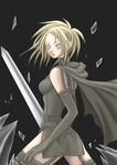  artist_request claymore claymore_(sword) miria_(claymore) solo sword thighhighs weapon 