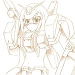  busou_renkin lowres monochrome scar sketch tsumura_tokiko 