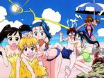  andou_mahoro blue_eyes blue_hair brown_eyes brown_hair green_eyes mahoromatic misato_suguru oe_chizuko ooe_chizuko sakura_miyuki shikijo_saori shikijou_saori swimsuit todoriki_rin todoroki_rin wallpaper 