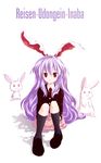  animal_ears bad_id bad_pixiv_id blazer bunny bunny_ears character_name jacket kiriu lavender_hair long_hair necktie red_eyes reisen_udongein_inaba solo touhou 