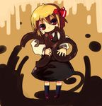  chibi chocolate mouth_hold murani rumia solo touhou valentine 