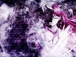  closed_eyes elfen_lied horns long_hair lucy non-web_source red_hair solo 