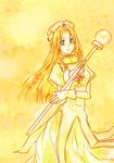  blonde_hair cleric cross gloves long_hair lowres mint_adenade staff tales_of_(series) tales_of_phantasia 