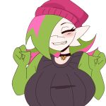 3_fingers animated beanie big_breasts bouncing_breasts breasts clothing eyes_closed female fingers gardevoir generation_3_pokemon hat headgear headwear humanoid nintendo pokemon pokemon_(species) smile solo witchpanda
