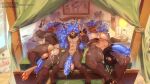 after_sex animal_genitalia animal_penis anthro balls bed bedroom big_balls big_breasts big_penis blue_hair blue_penis bodily_fluids breasts brother_(lore) brother_and_sister_(lore) brothers_(lore) brown_body brown_fur cum cum_in_ass cum_inside cum_on_breasts cum_on_penis daelin equine_genitalia equine_penis feet felid feline femboy foreskin fur furniture genital_fluids genitals group gynomorph gynomorph/male hair hi_res huge_balls huge_breasts huge_penis humanoid_genitalia humanoid_penis incest_(lore) intersex intersex/male leaking_cum long_hair lynx male male/male mammal muscular muscular_anthro muscular_male on_bed pawpads penis short_tail sibling_(lore) sister_(lore) size_difference small_dom_big_sub small_top_big_bottom tail trio