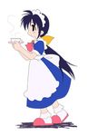  andou_mahoro blue_hair lowres mahoromatic maid 