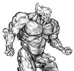 balls bone dreglord elden_ring_nightreign emrynbird erection fist fromsoftware genitals glans hairy hi_res male monster muscular muscular_male nipples pecs penis simple_background sketch skull skull_head solo white_background